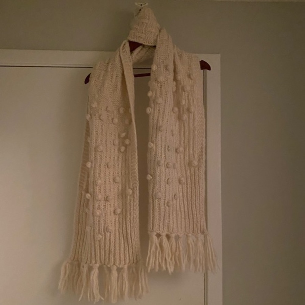 J Crew Cream Scarf